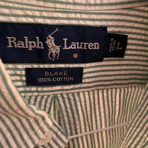 Men’s Ralph Lauren short sleeve striped cotton shirt